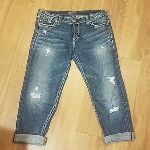 Silver jeans aiko capris